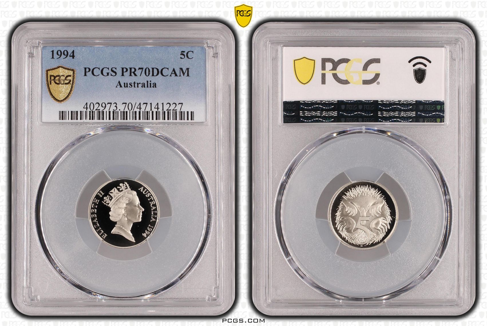 Elizabeth II, Five Cent, 1994, PCGS PR70DCAM