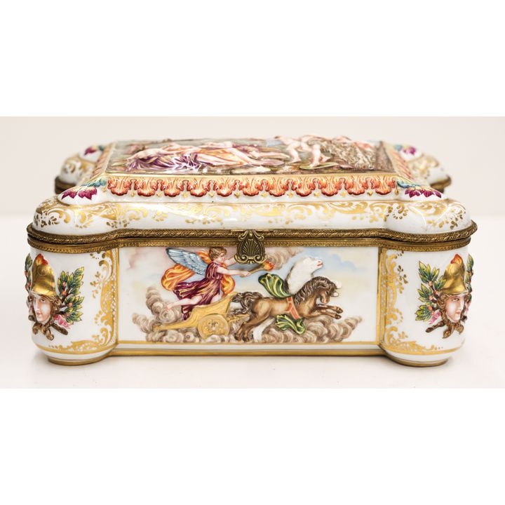 Capodimonte Italian Porcelain Jewelry Casket