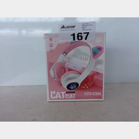 KIDS WIRELESS CAT EAR LED HEADPHONES - PINK -(FAULTY)