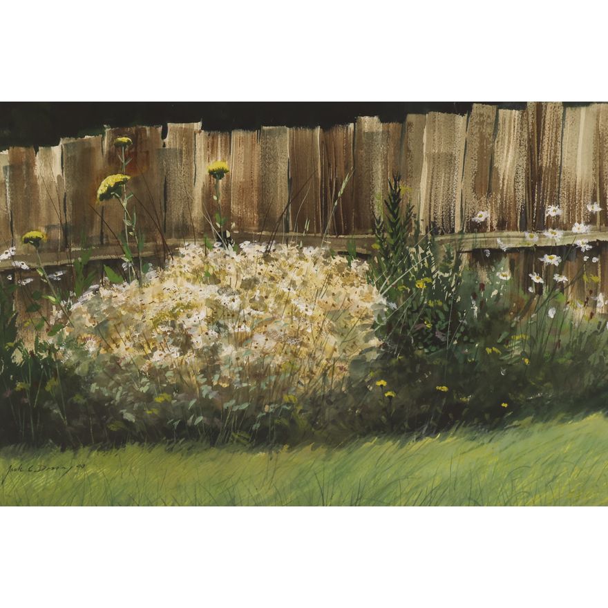 Jack Dorsey ''Garden Flowers'' 1999 Watercolor