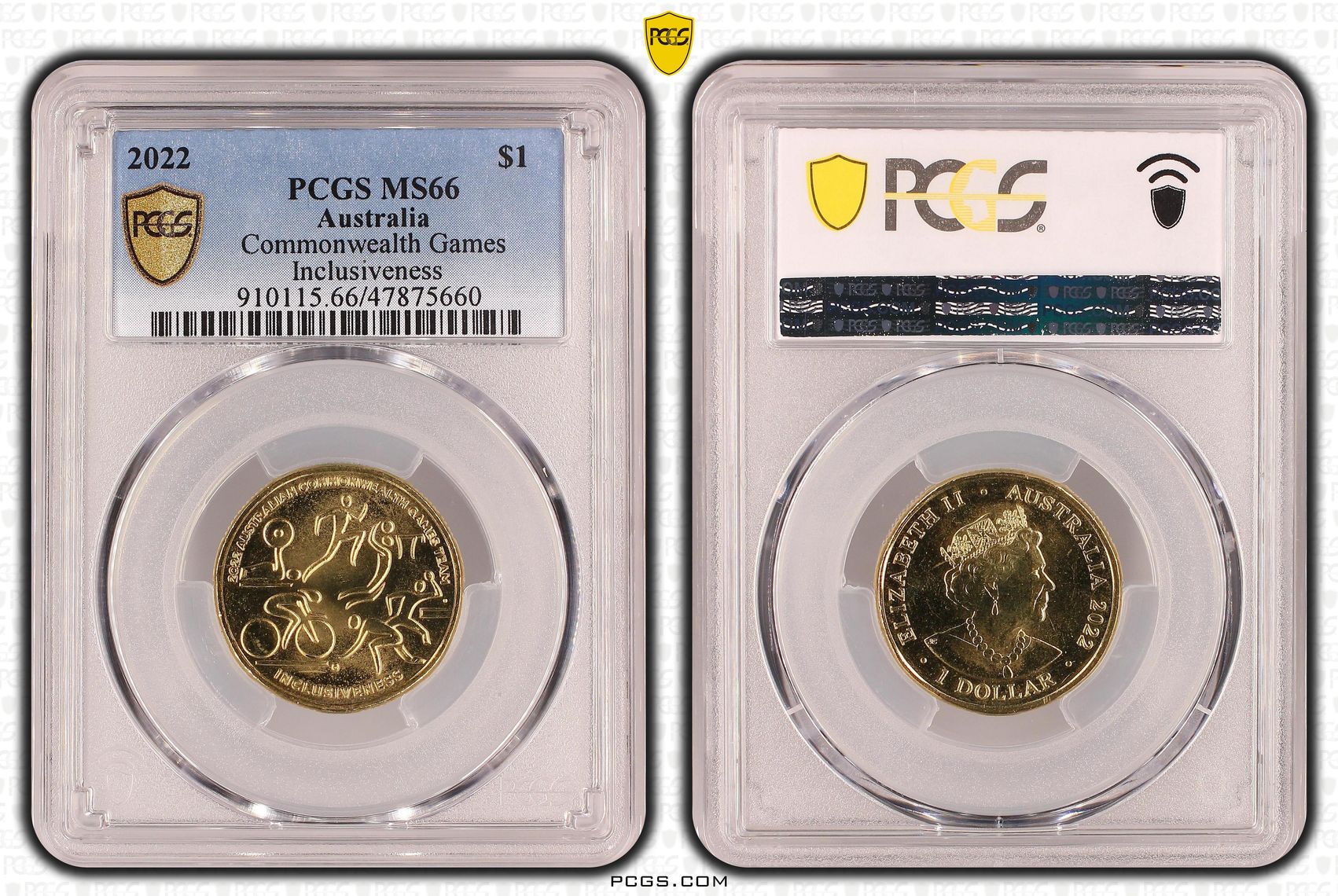 Commonwealth Games - Inclusiveness , One Dollar, 2022, PCGS MS66