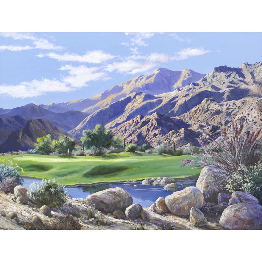 Jacqueline Lewis Bowker ''Canyon Greens'' Oil