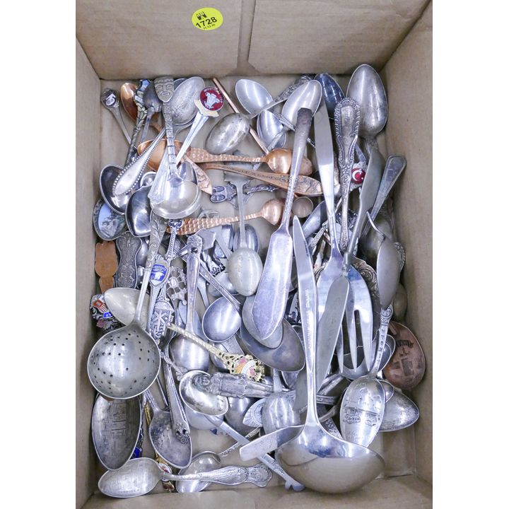 Box Old Souvenir Spoons