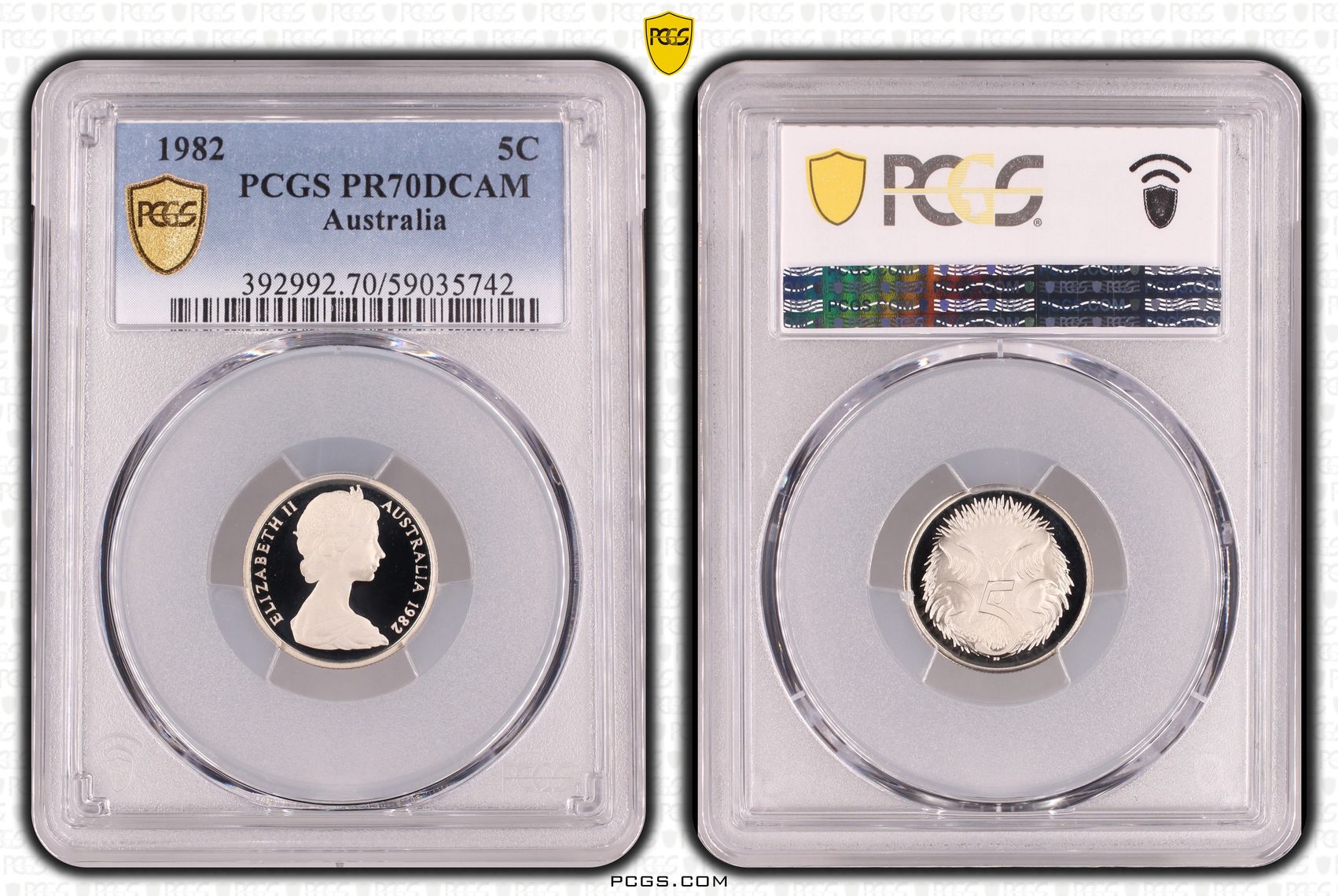 Pop 14/0, Five Cent, 1982, Pcgs Pr70dcam