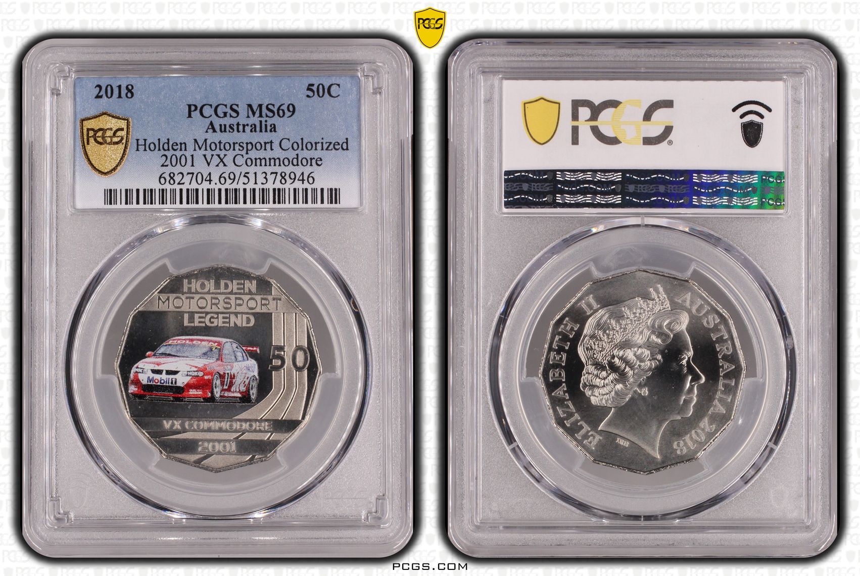 Holden Motorsport Colorized - 2001 VX Commodore, Fifty Cent, 2018, PCGS MS69