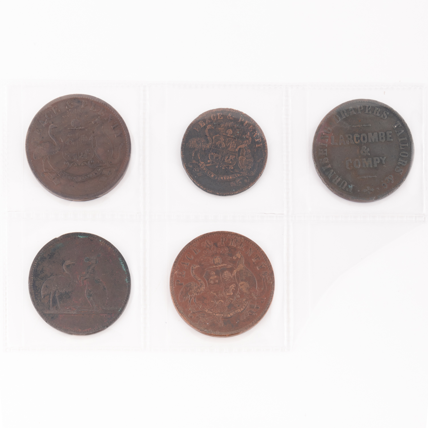 Penny Token, 19th Century, F - VF