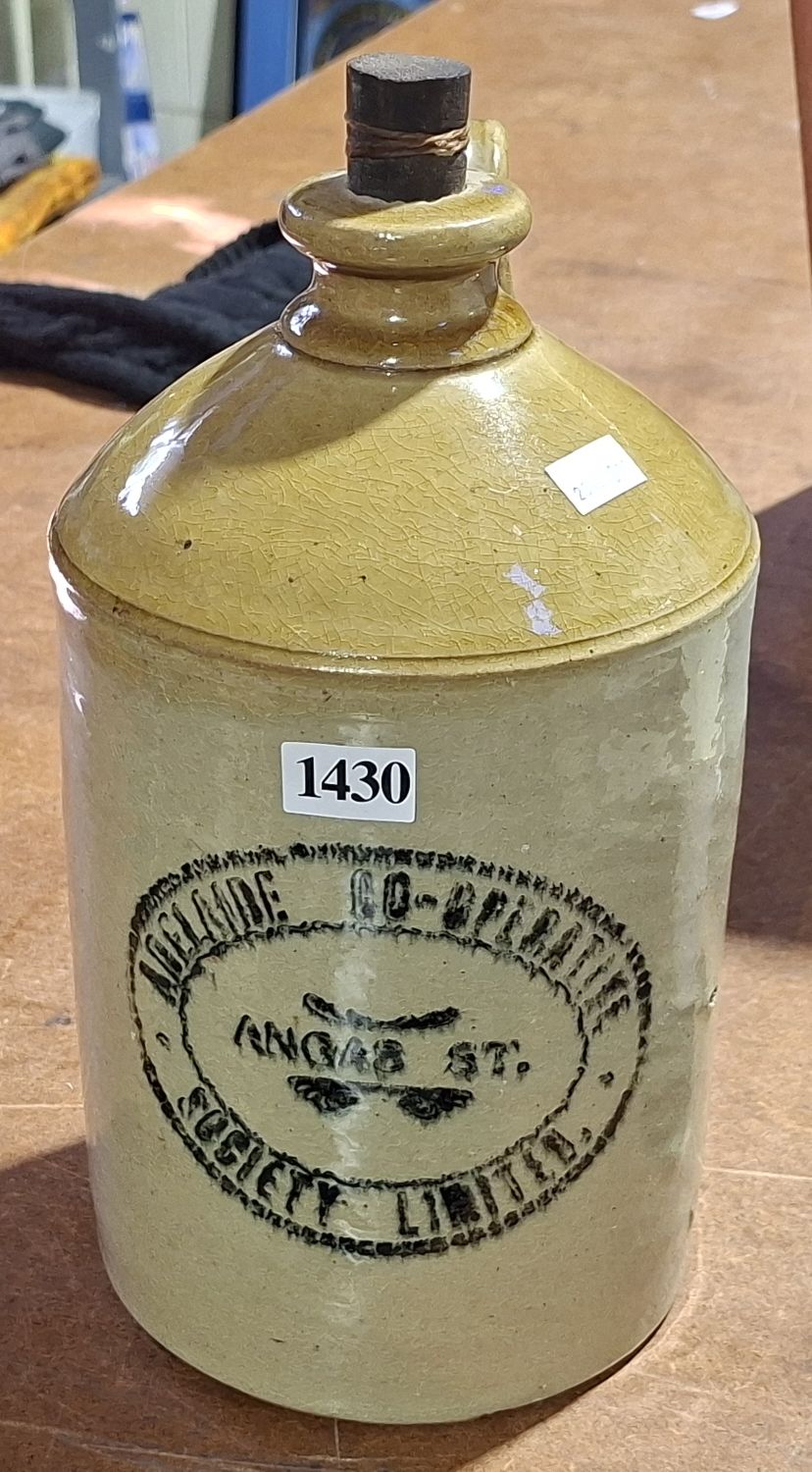 Glazed Stoneware Bottle