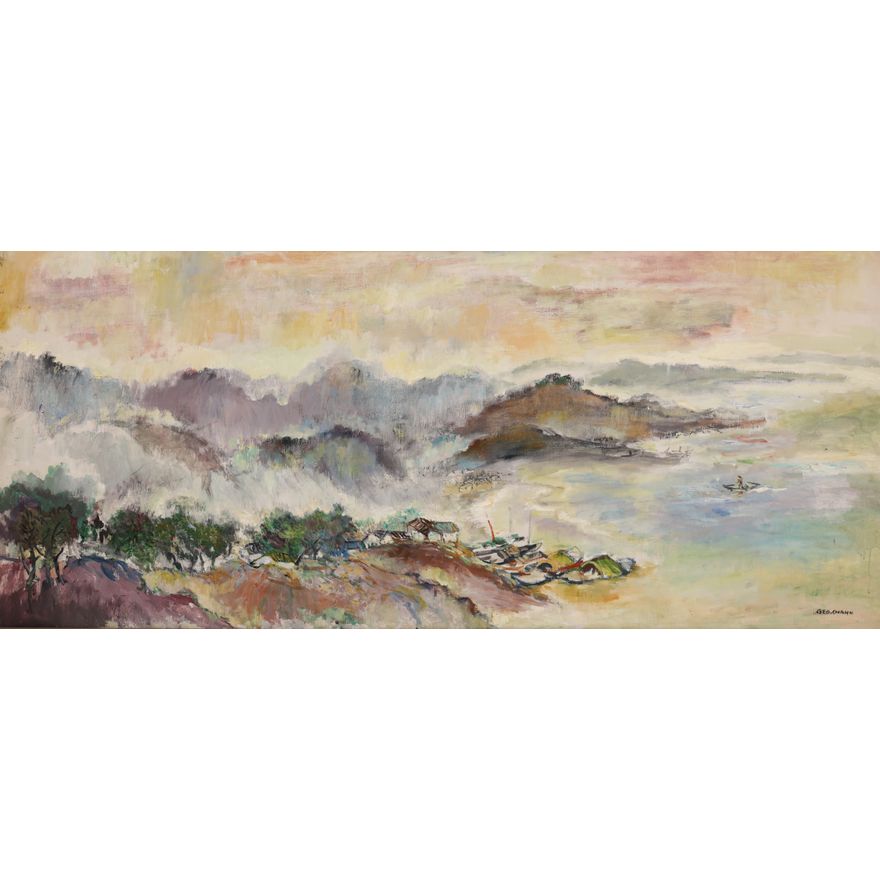 George Chann ''In the Evening'' Oil