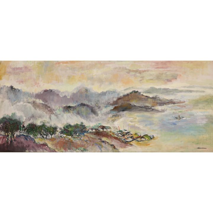 George Chann ''In the Evening'' Oil
