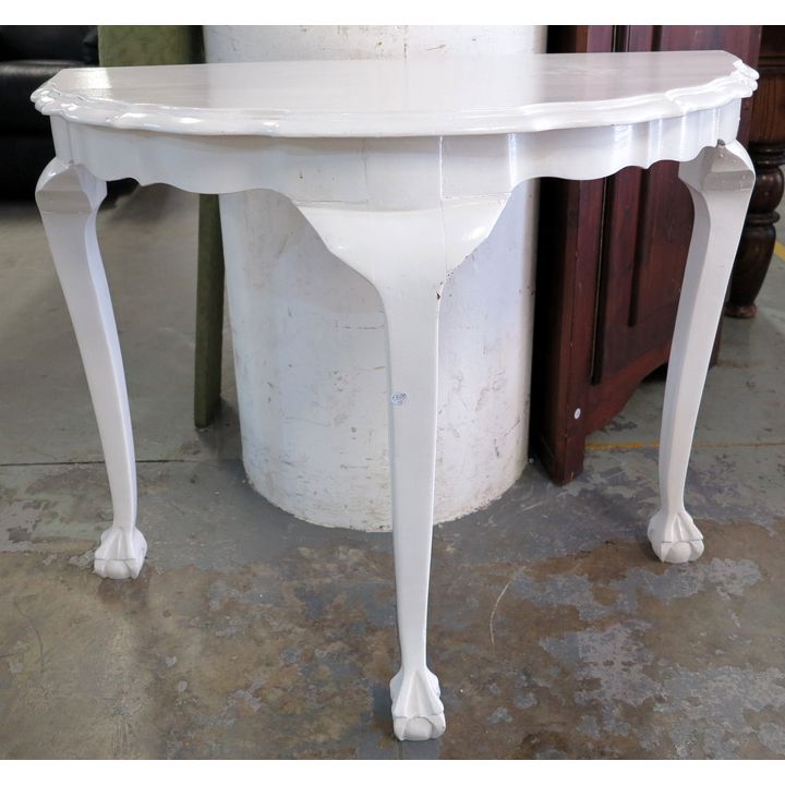 PAINTED HALF MOON TABLE