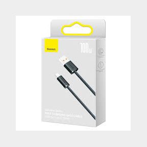 Baseus 100W Dynamic Series Fast Charging USB Type-A to USB Type-C Cable - Grey - 1 m - Bar 9902022673389-51748/4641