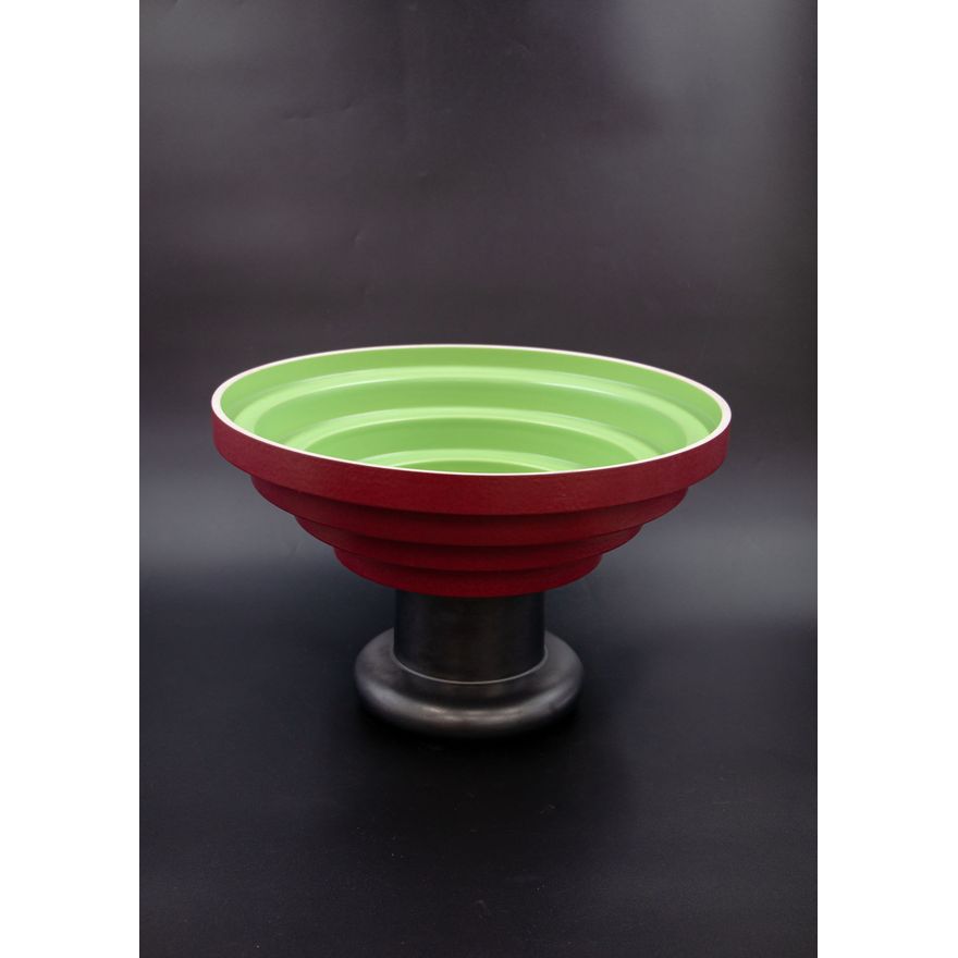 Ettore Sottsass - An ‘Alzata a Scalino’ earthenware bowl