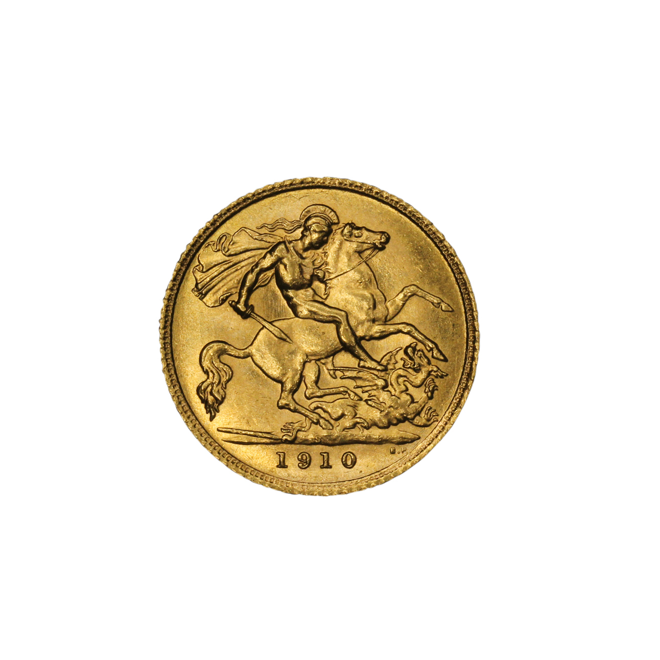1257. · Edward VII, Half Sovereign, 1910-S, CHU