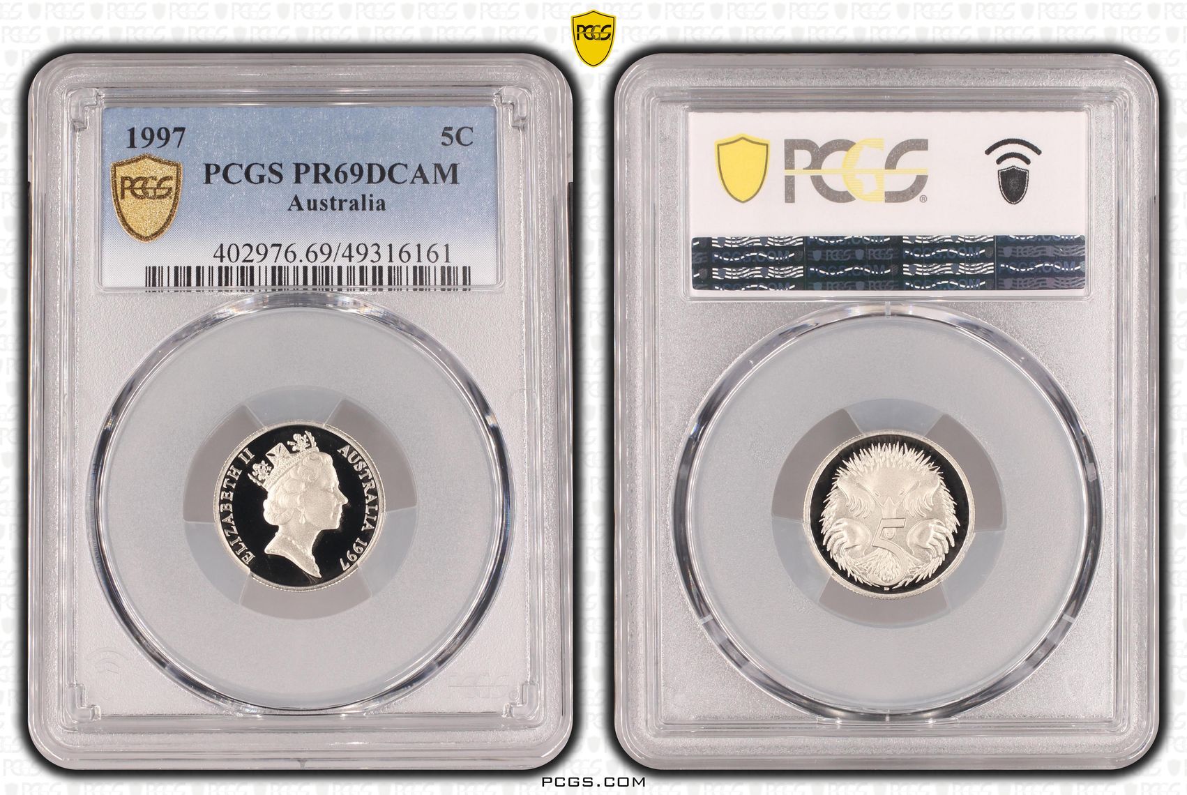 Five Cent, 1997, PCGS PR69DCAM