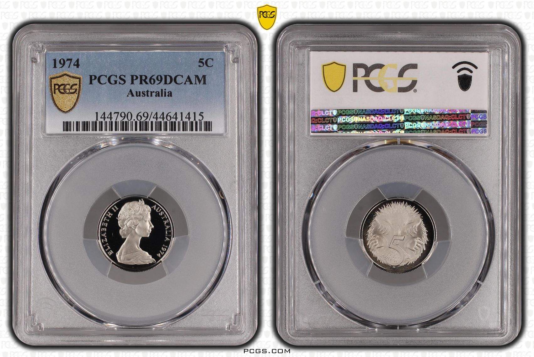 1974 Australia Five Cent, 5c PCGS - PR69DCAM -415