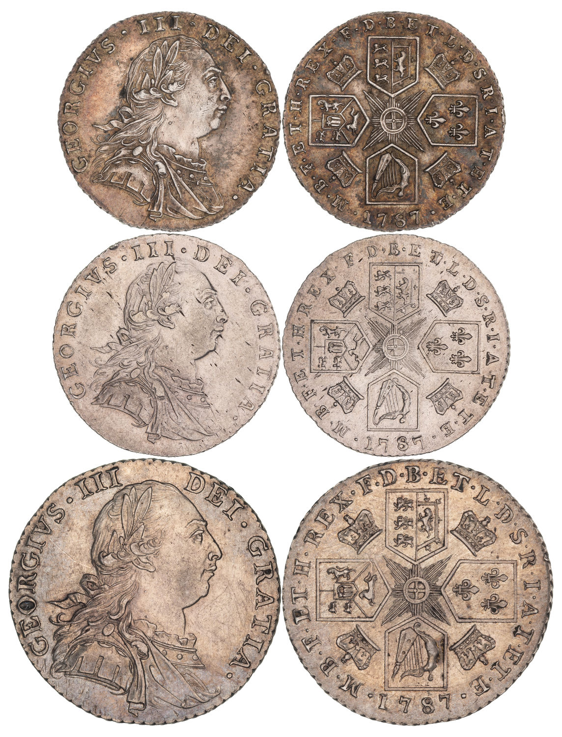 Great Britain, George III, Shilling, 1787, aUNC - UNC