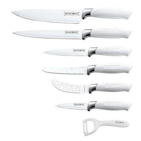 Royalty Line Non-Stick Coating Knife Set 6 Piece White|