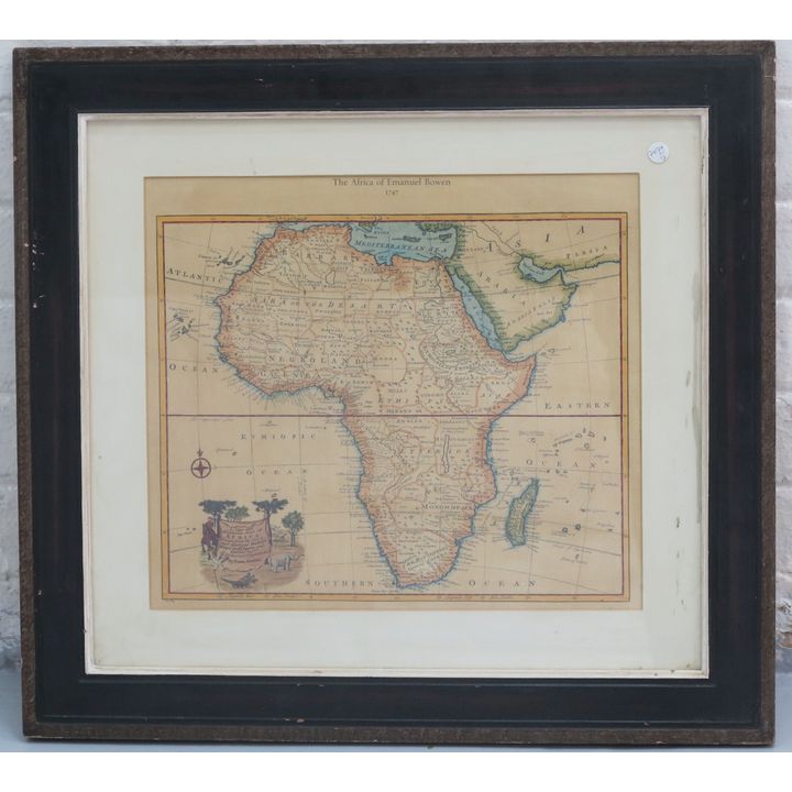 FRAMED MAP OF AFRICA