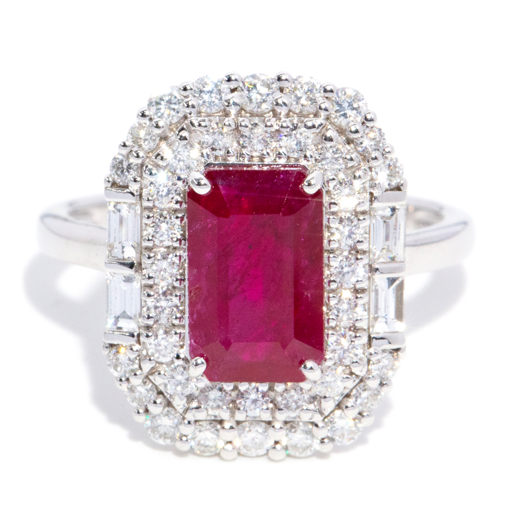 109 · Ruby & Diamond 14ct Gold Ring