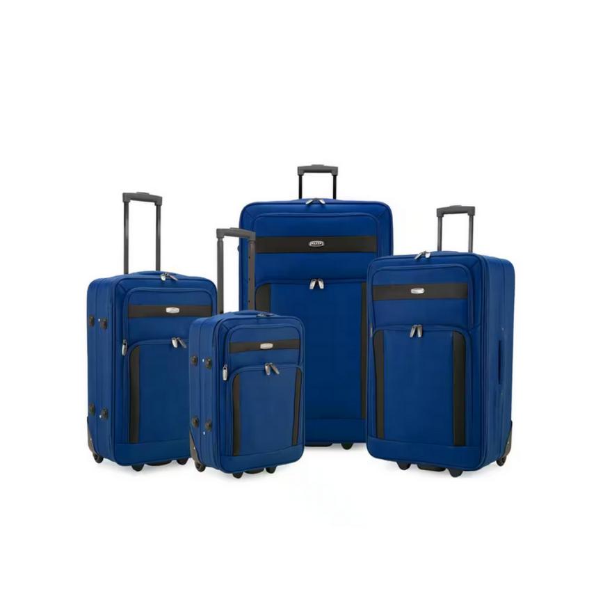ELITE LUGGAGECedar 4-Piece Blue Luggage Set | Vanzant Auctions