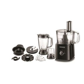 BLACK+DECKER - 750W 5-in-1 34 Function Food Processor. Black- Defective