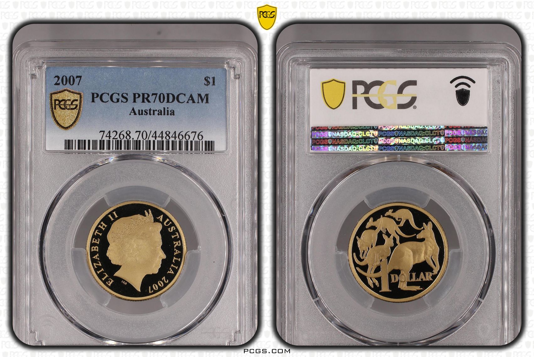 2007 Australia One Dollar, $1 PCGS - PR70DCAM POP 4/0 -676
