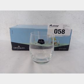 CRYSTALEX CLUB CRYSTAL TUMBLER 300ML - SET OF 6 - BOHEMIAN LEAD-FREE CRYSTAL GLASS