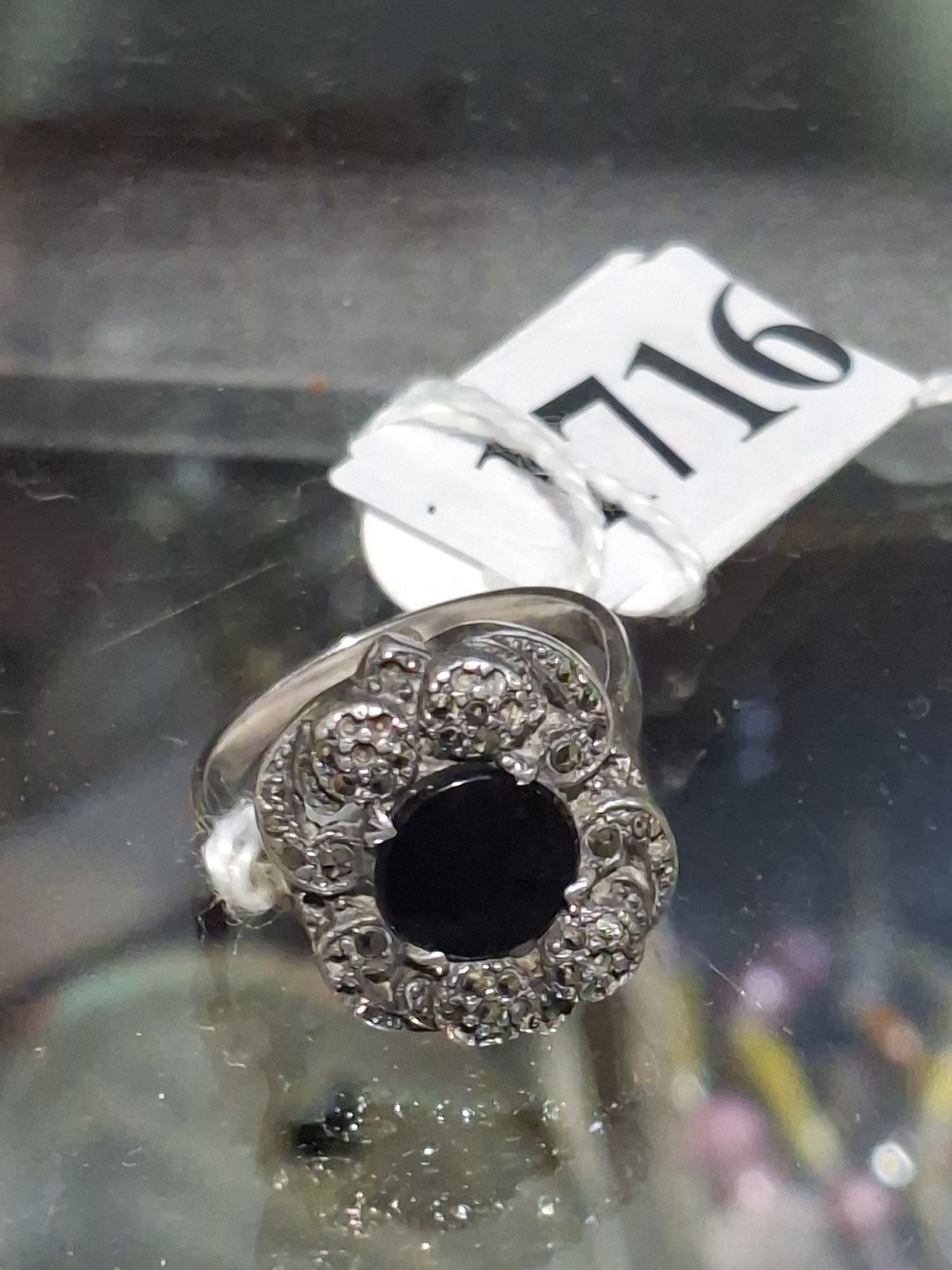 Sterling Silver Onyx Dress Ring