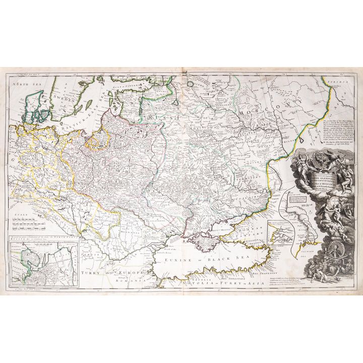 Herman Moll | (…) Map of Moscovy, Poland, Little Tartary and y Black Sea…