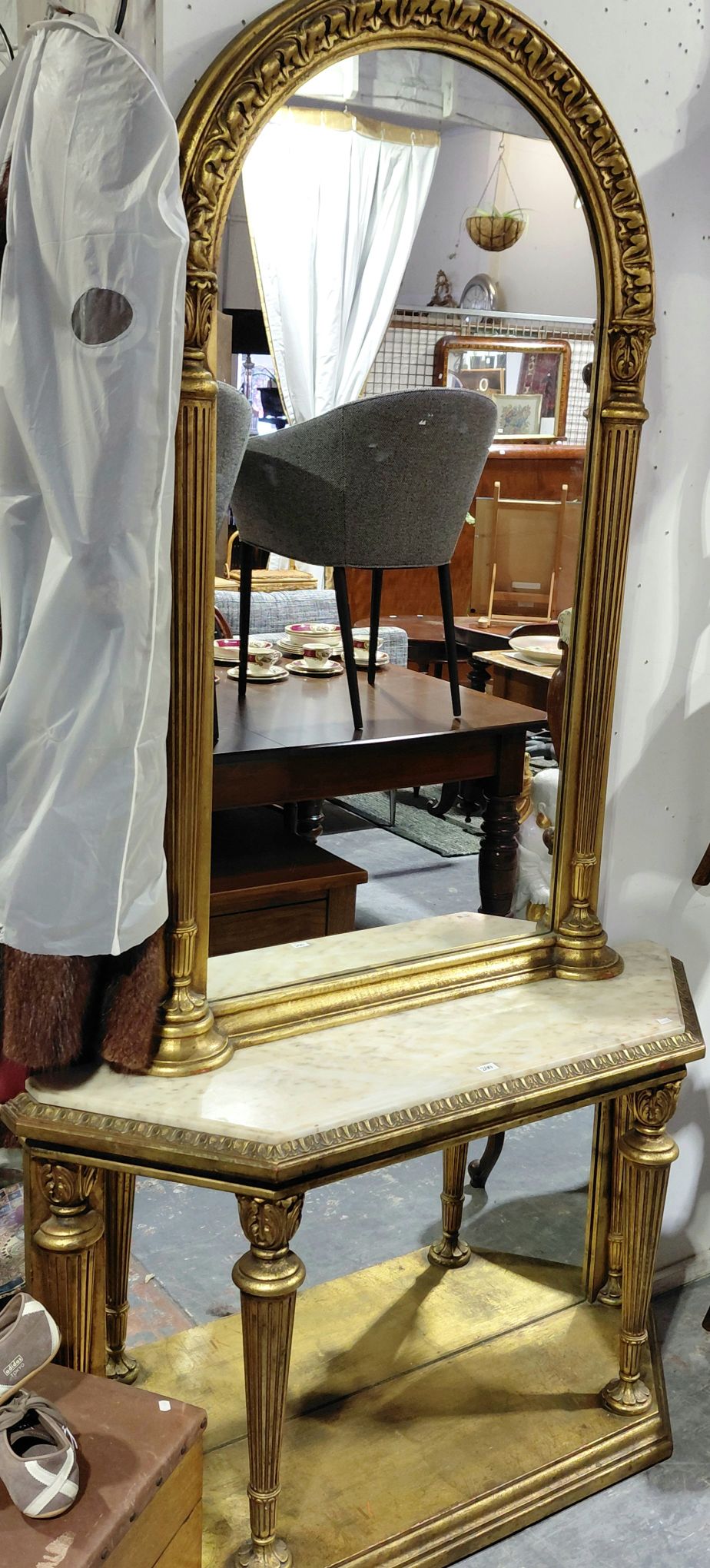 200 · A MIRRORED CONSOLE TABLE