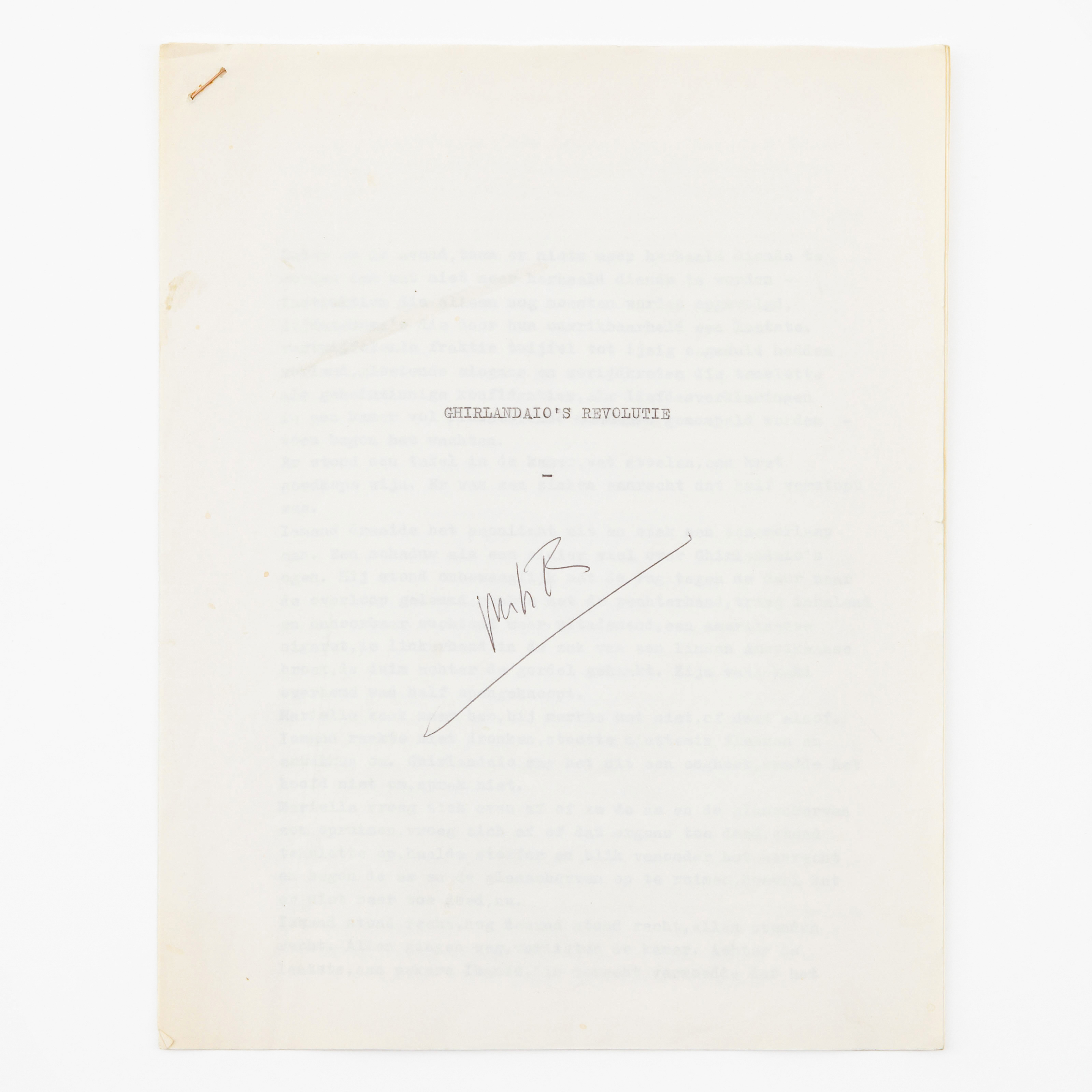 J.M.H. Berckmans - Ghirlandaio's Revolutie – kavel bij Bernaerts, Antwerp