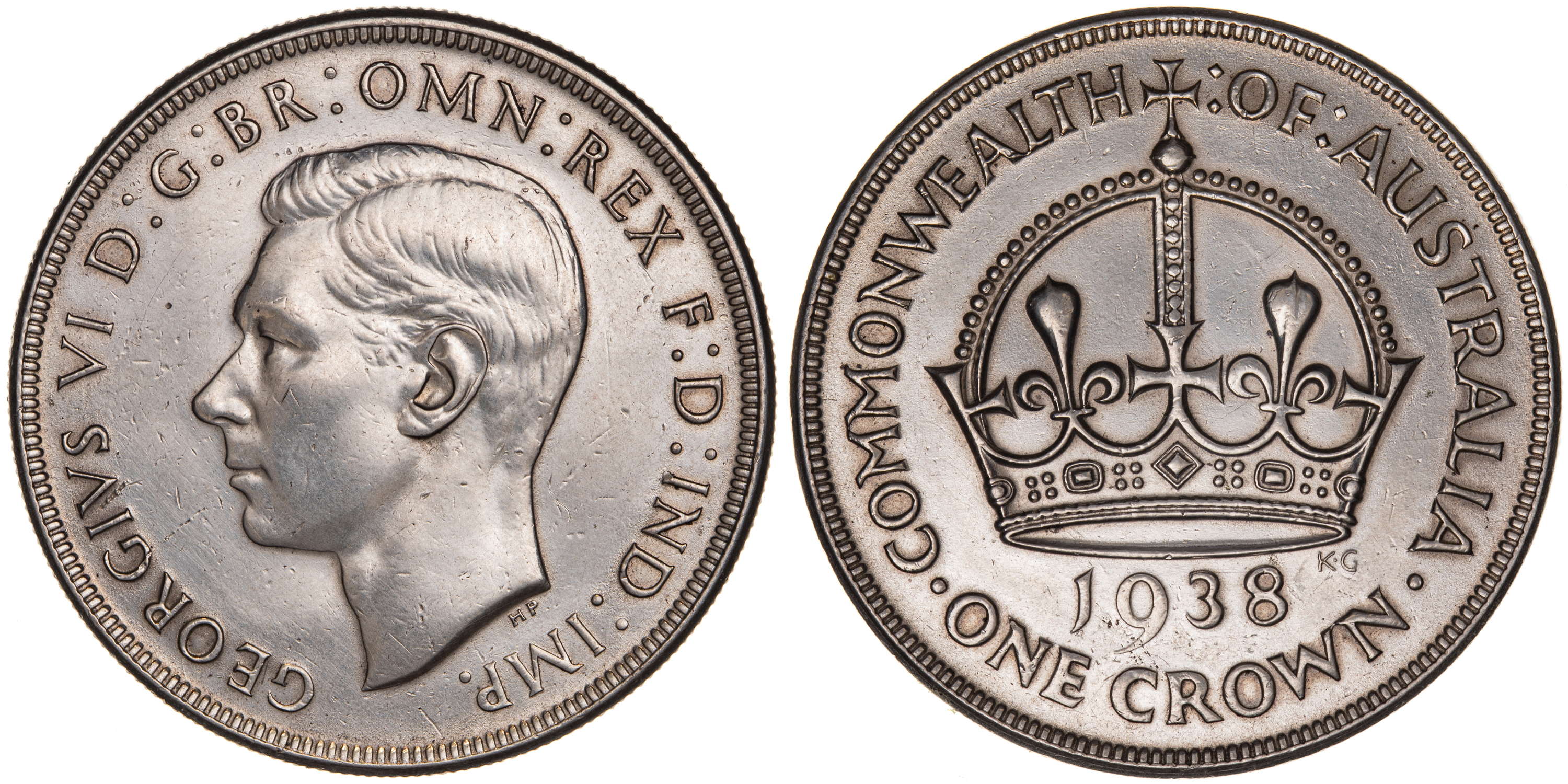 George VI, Crown, 1938, VG