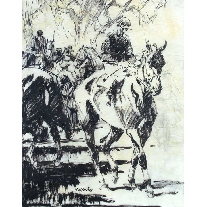 Long Island Steeplechase Meet by Frank Hoffman (1888-1958)