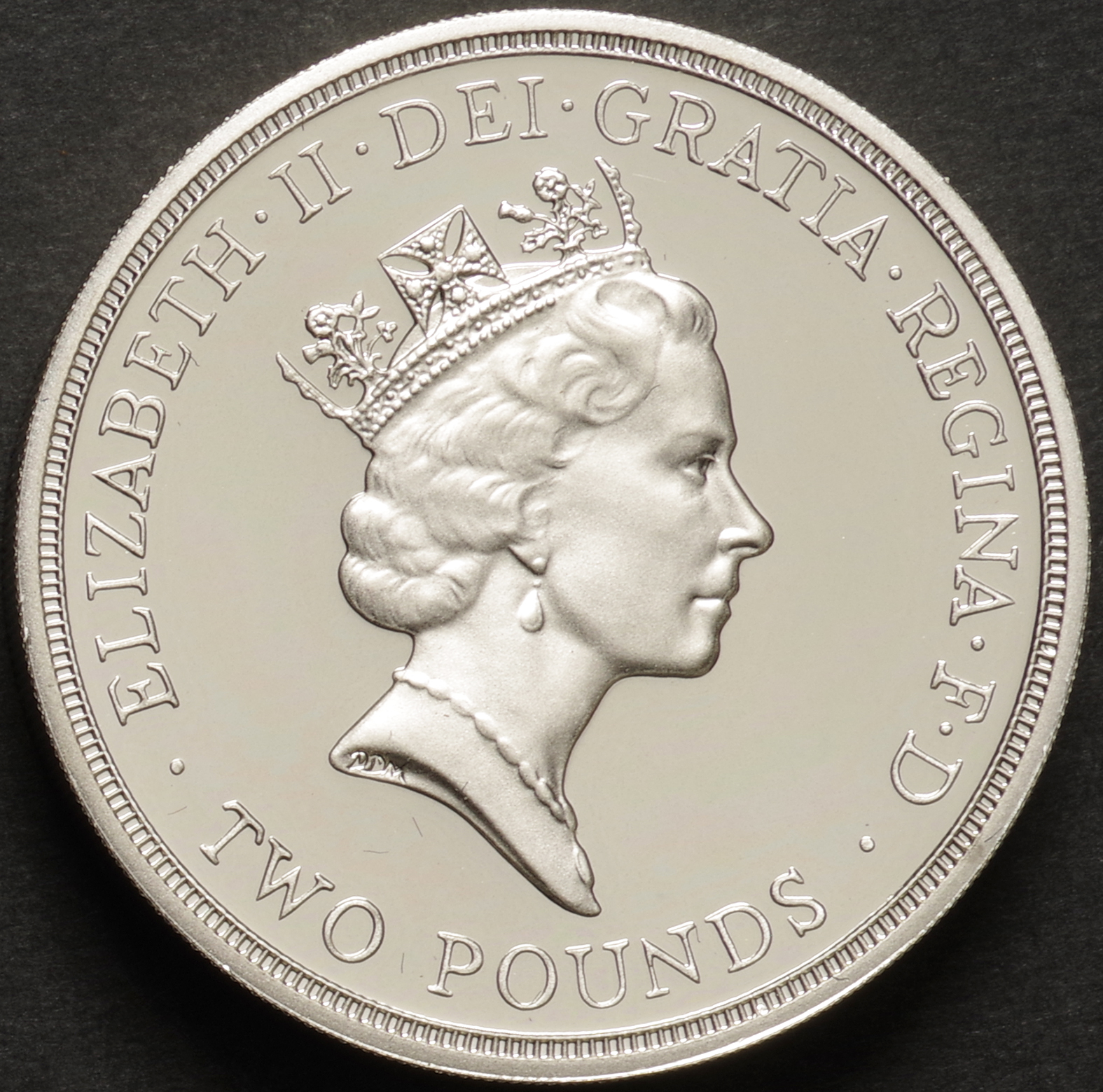 英国/GB 国連50周年記念 2ポンド銀貨ピエフォープルーフ 1995年 KMP22