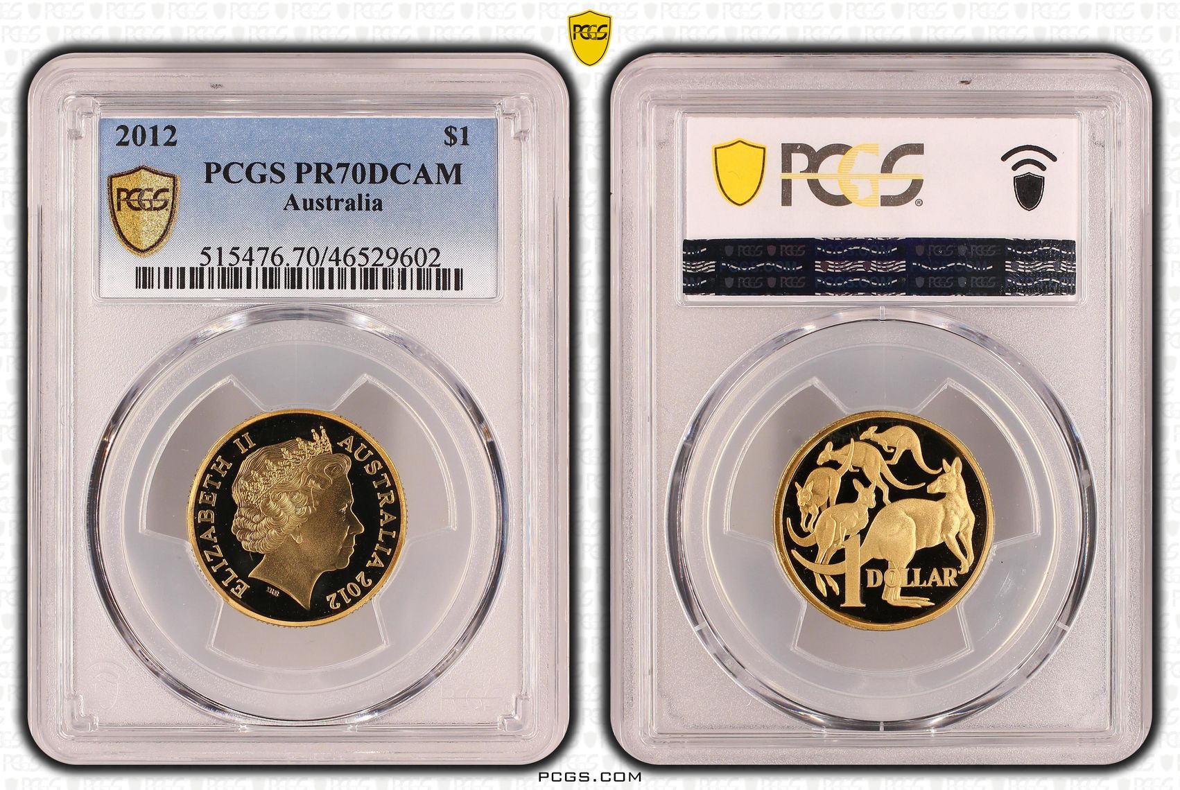 Elizabeth II, POP 22/0, One Dollar, 2012, PCGS PR 70DCAM