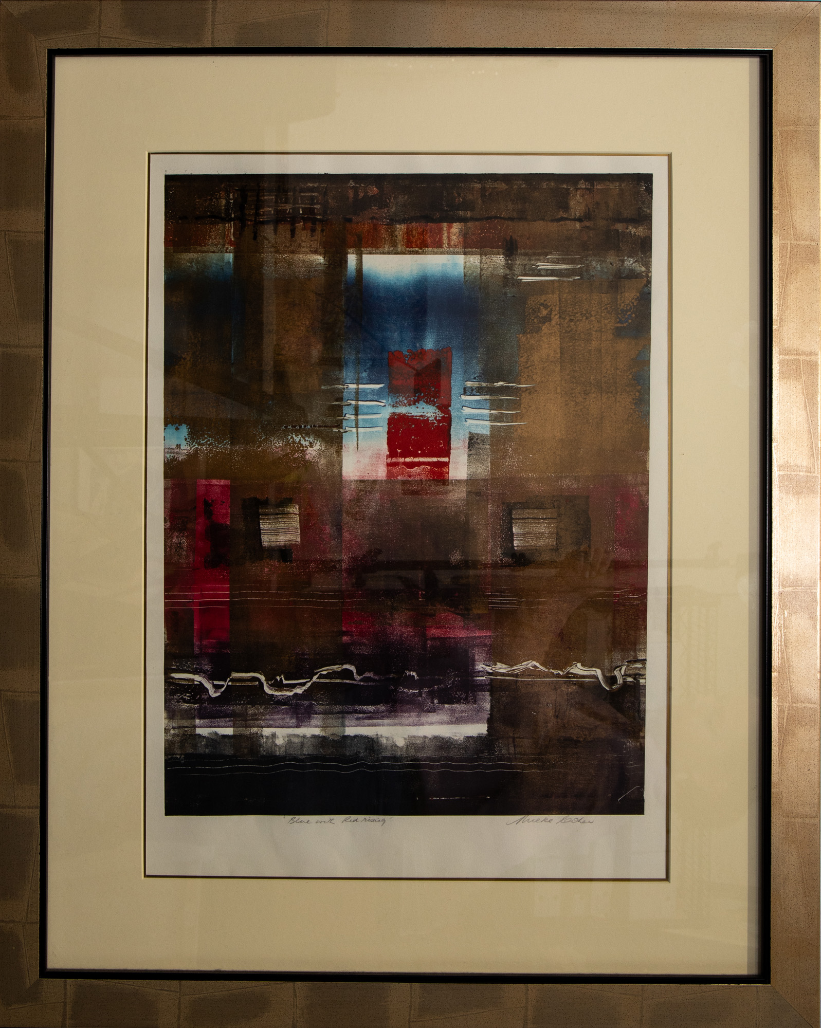 19 · Mieke Cohen, 'Blue With Red Rising',