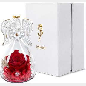 RUOJAS ETERNAL ROSES AND NECKLACES, COMMEMORATIVE GIFTS FOR MOM/GRANDMA/WIFE/GIRLFRIEND, BIRTHDAY GIFTS, ETERNAL RED ROSE GIFT BOX