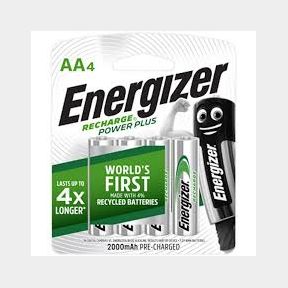 Energizer Recharge: 2000 Mah Aa - 4 Pack Bar 8888021301434- 51748/20862 AS B3 (S3)