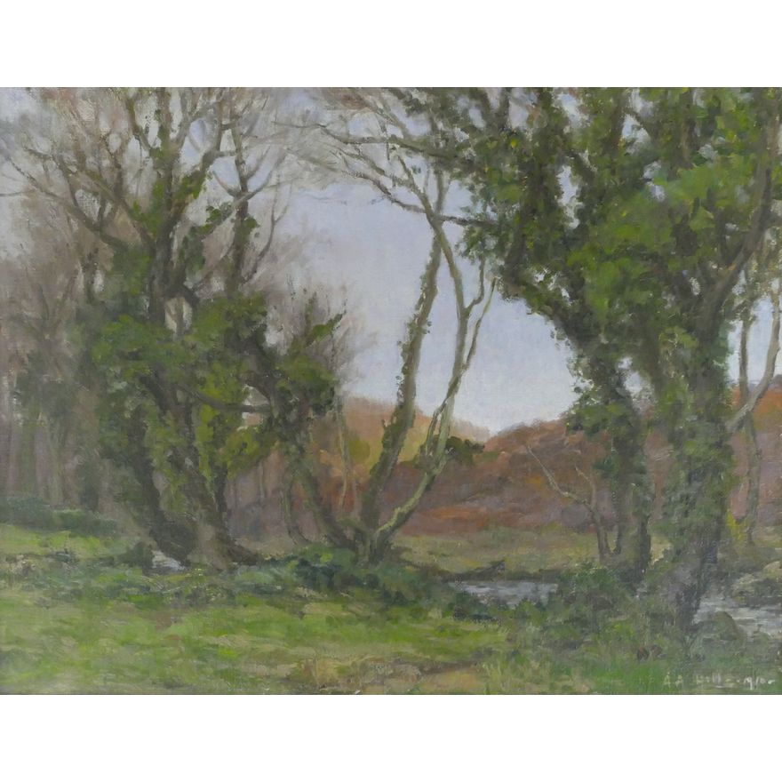 Anna Althea Hills ''Forest Landscape'' 1910 Oil