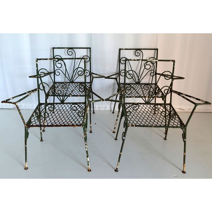 SET OF 4 GARDEN CHAIRS