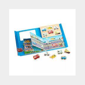 Melissa & Doug Book & Puzzle Play Set: To the Rescue | DR 51499/11617 B8 (S1)