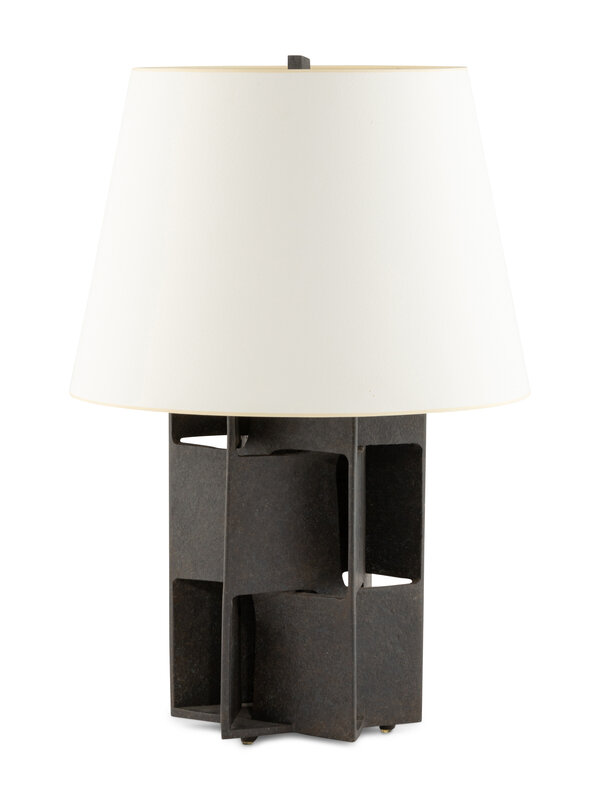 A Contemporary Metal Table Lamp