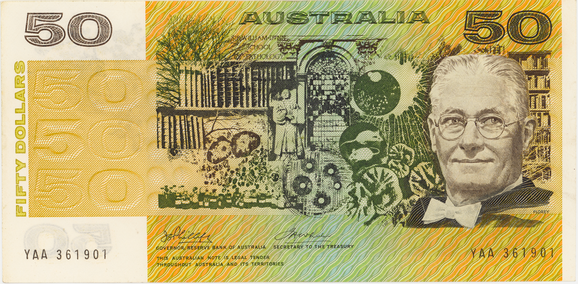 Phillips/Wheeler, Fifty Dollars, 1973, UNC