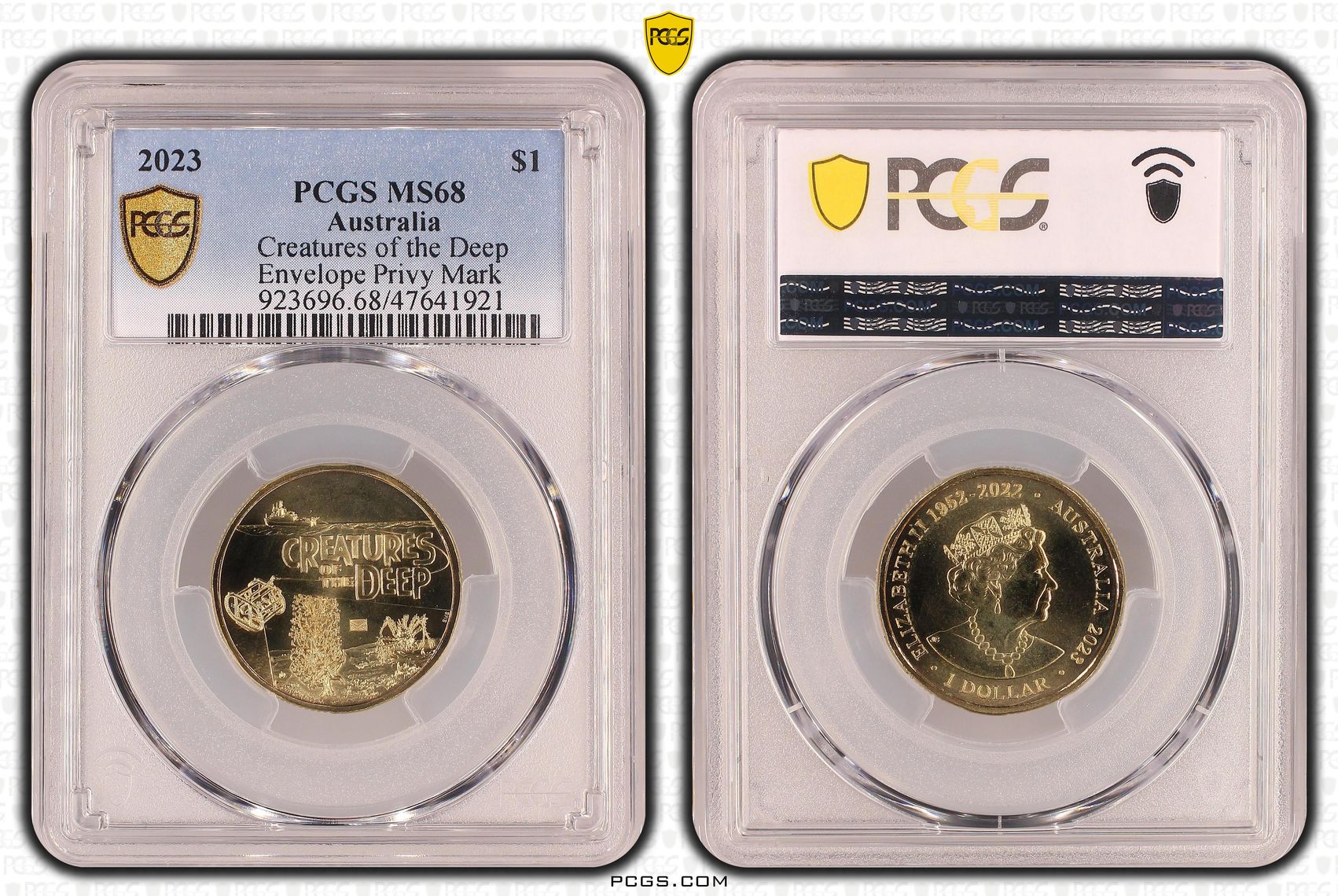 Creatures of the Deep, One Dollar, 2023 POP Report 7/0, PCGS MS 68
