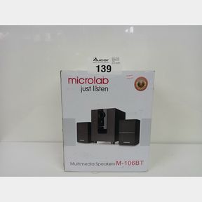 MICROLAB M106BT 2.1 SUBWOOFER SPEAKER WITH BLUETOOTH (10W RMS)