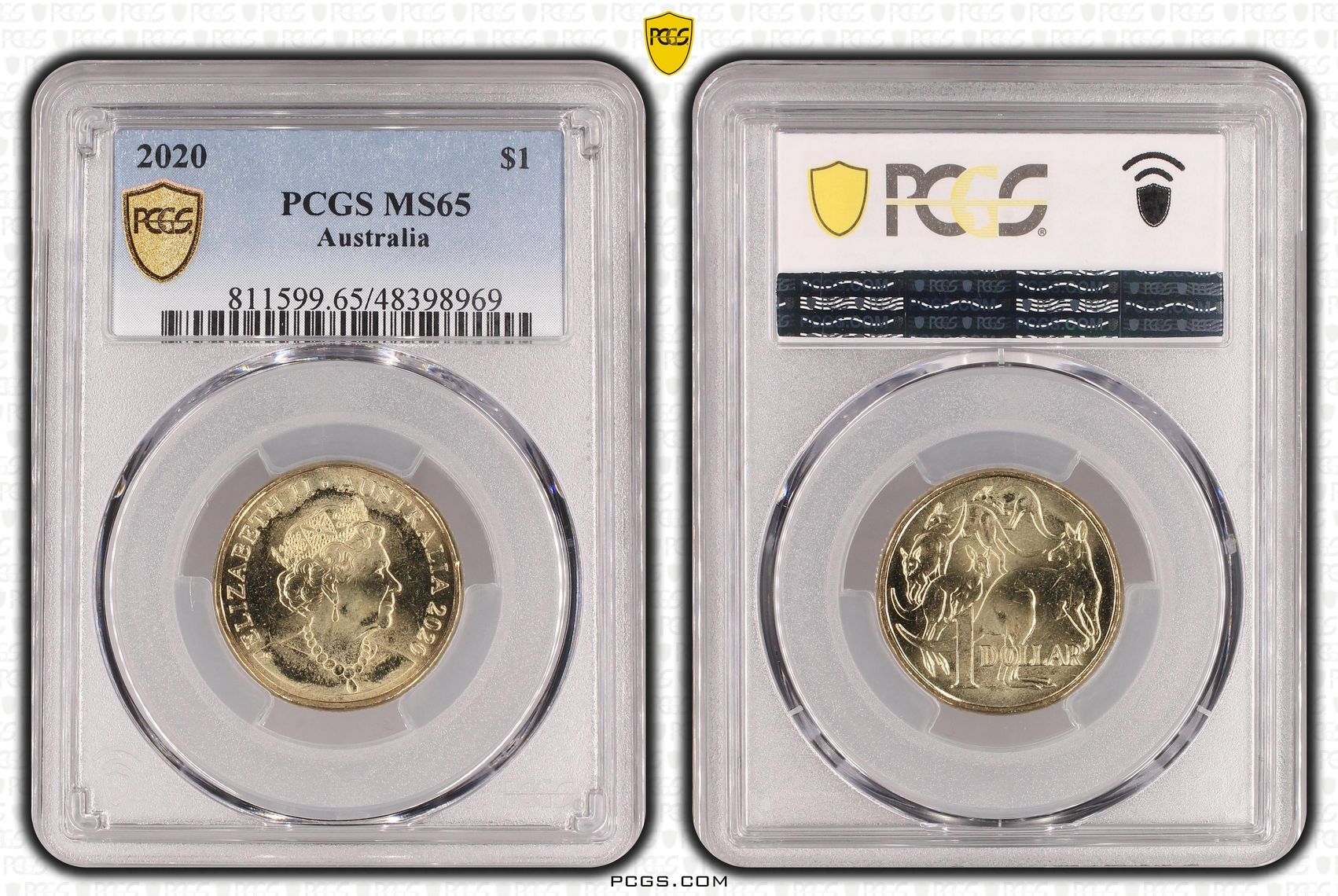 One Dollar, 2020, PCGS MS65
