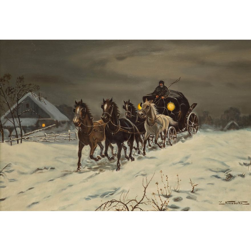 Zygmunt Kaczówka | Zaprzęg zimowy