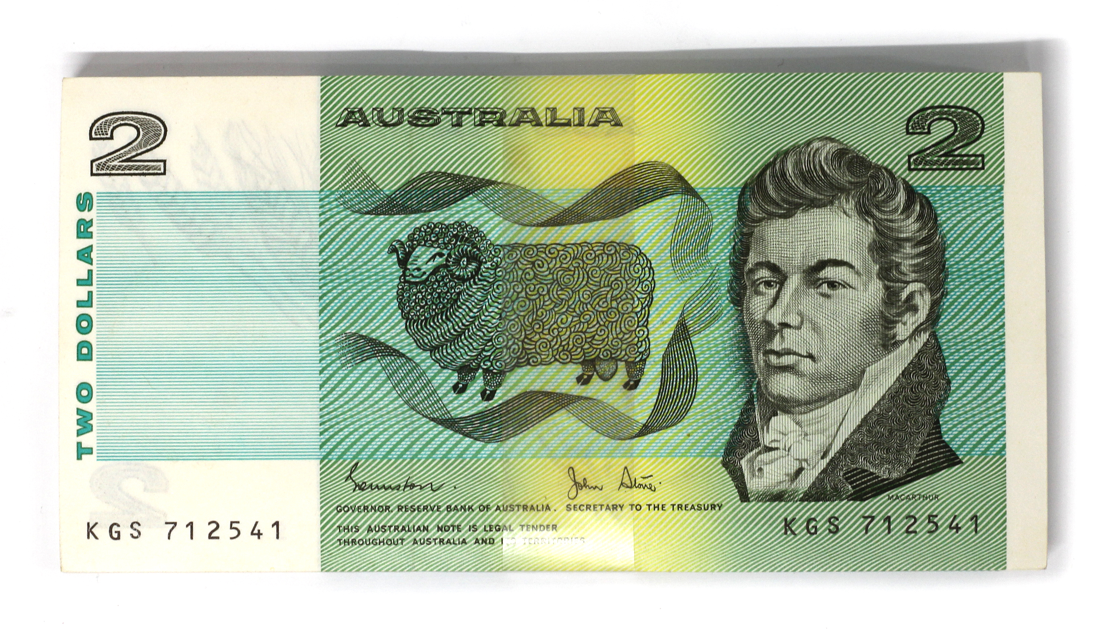 1981 · Johnstone/Stone, Two Dollar, 1983, Uncirculated