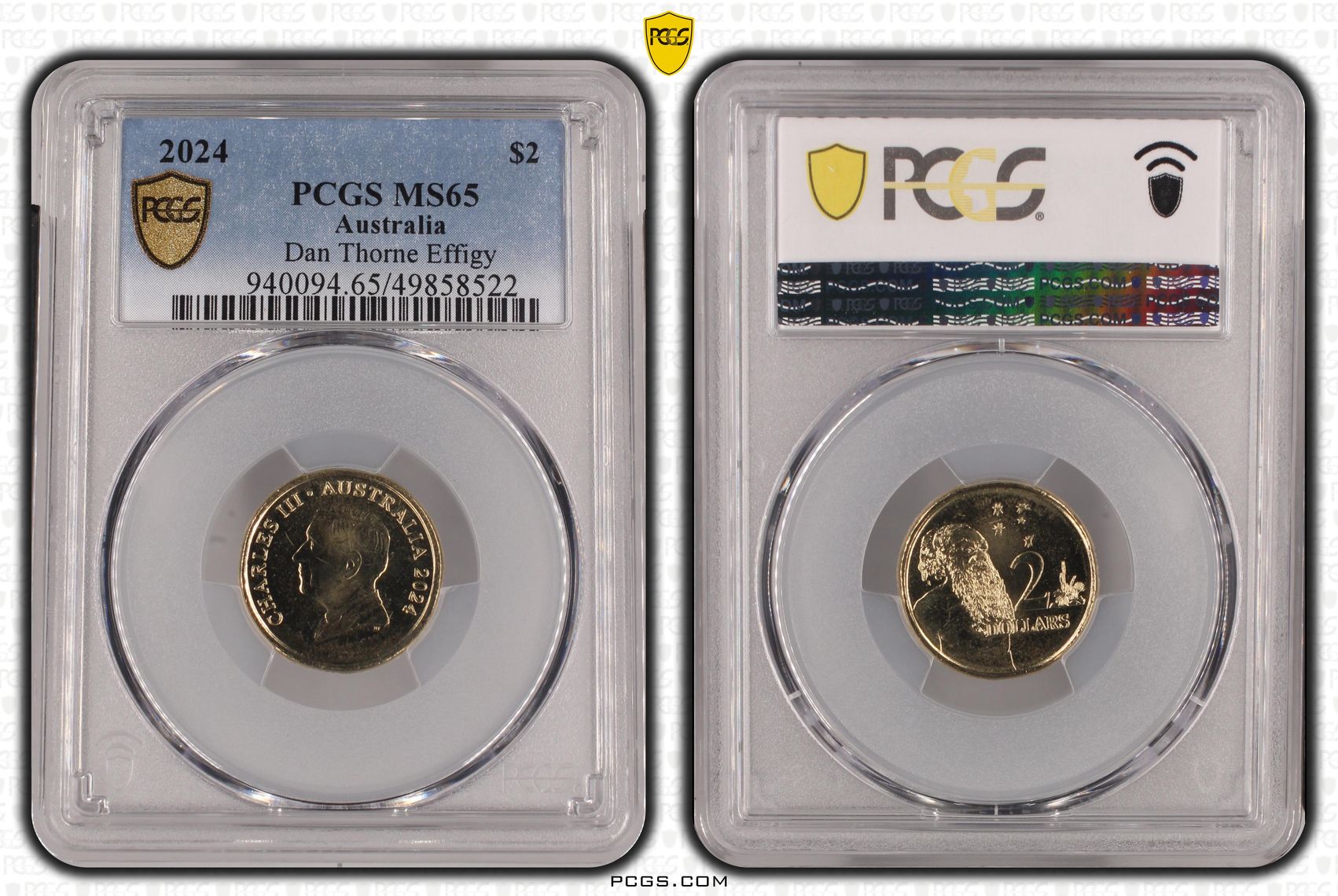 Dan Thorne Effigy , Two Dollar, 2024, PCGS MS65