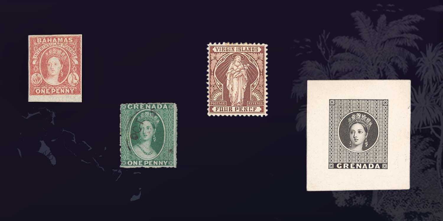 21114 - Bahamas, Grenada and Virgin islands: Collections formed by Phil ...